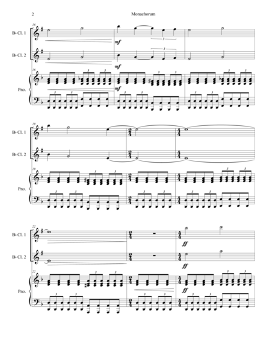 Monachorum Woodwind Duet scores gallery preview page 2