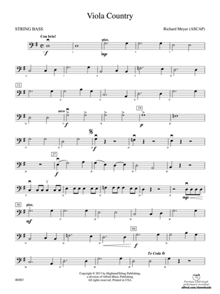 Viola Country: String Bass