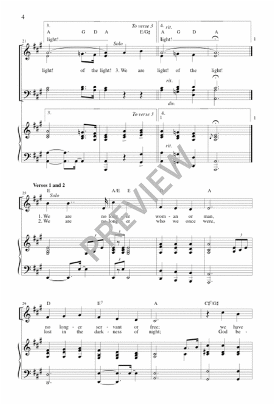 Children of the Light Children of the Light 4-Part scores gallery preview page 4