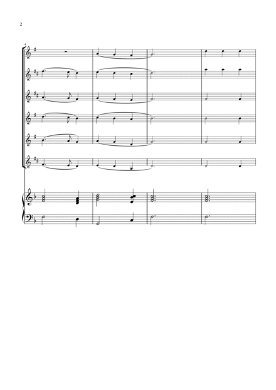 My Country 'Tis of Thee (America) Woodwind Ensemble scores gallery preview page 2
