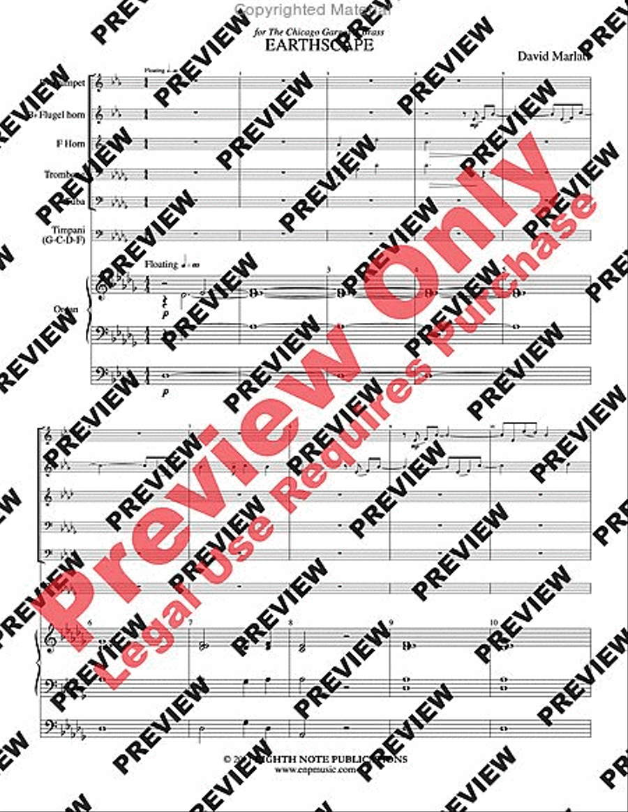 Earthscape Earthscape Brass Ensemble scores gallery preview page 3