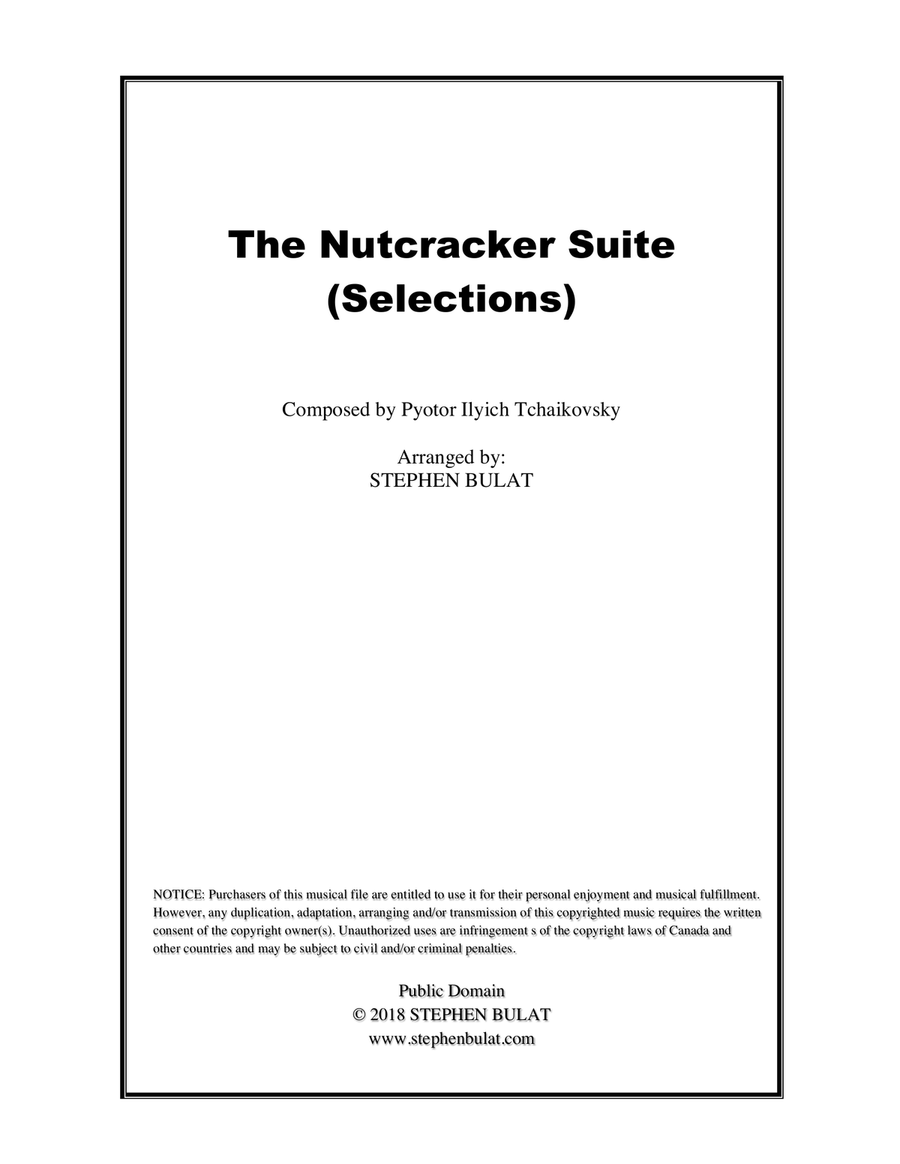 The Nutcracker Suite (Selections) - Lead sheet (melody & chords) in original keys