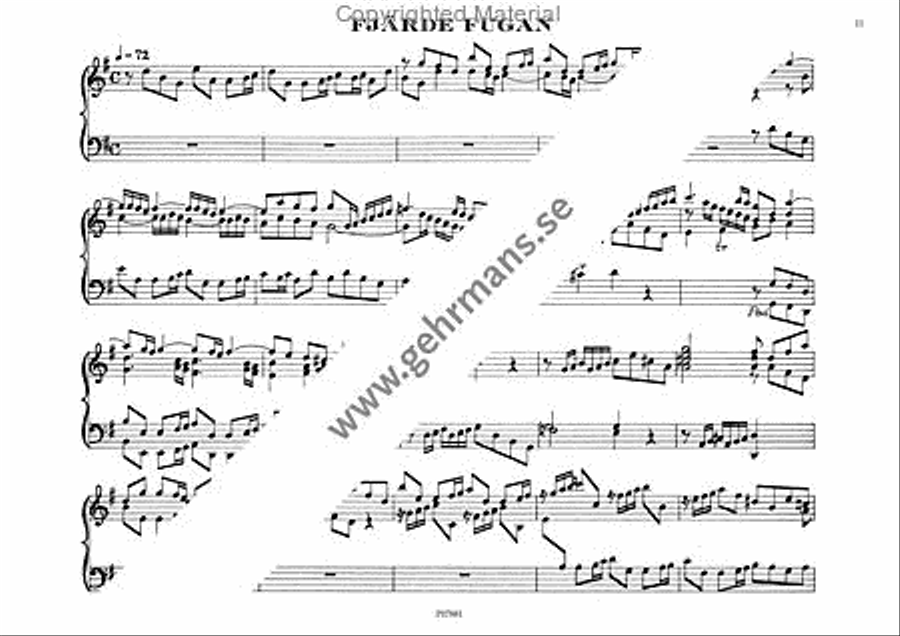 Sex fugor Organ Solo scores gallery preview page 5