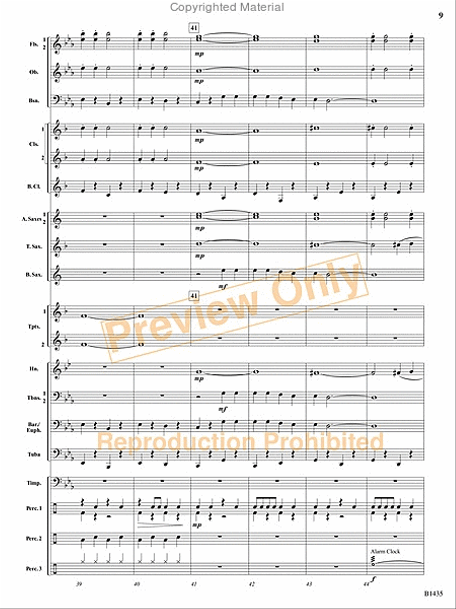 Grandma Got Run Over by a Reindeer Concert Band scores gallery preview page 22