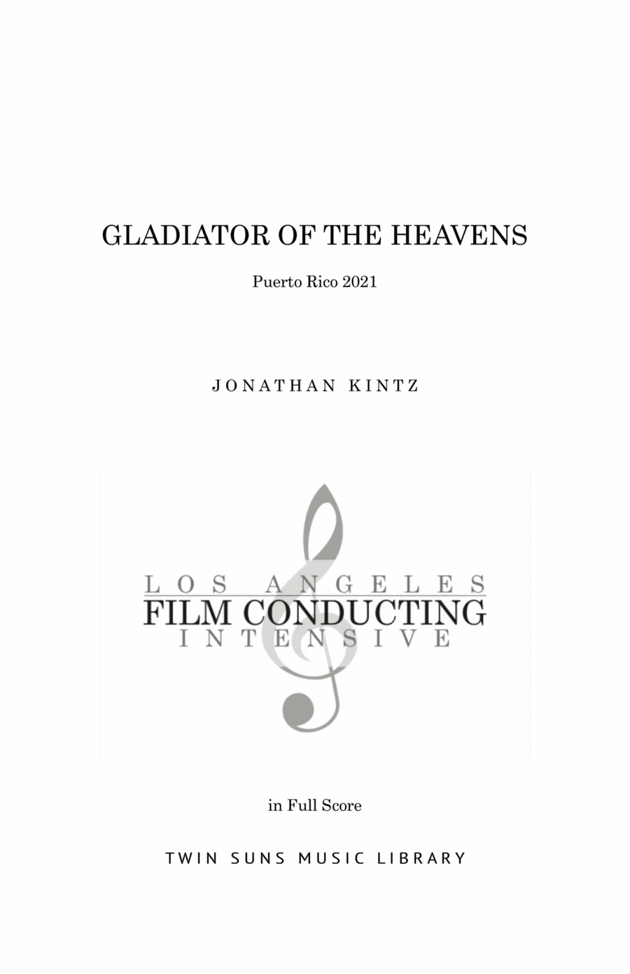 Gladiator of the Heavens Full Orchestra scores gallery preview page 1