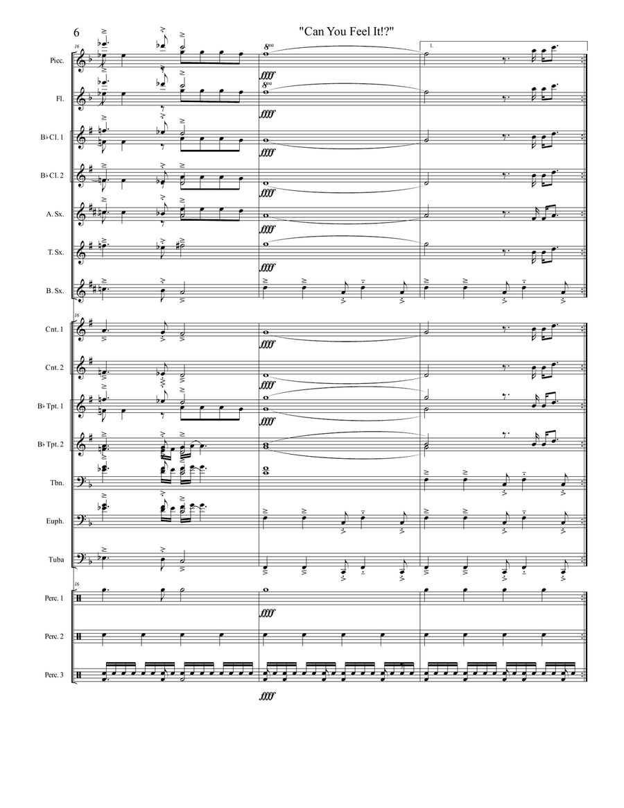 Can You Feel It Can You Feel It Marching Band scores gallery preview page 6