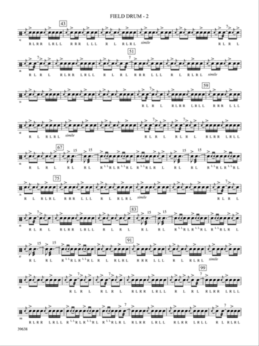 Field Ayres: 1st Percussion Concert Band scores gallery preview page 2