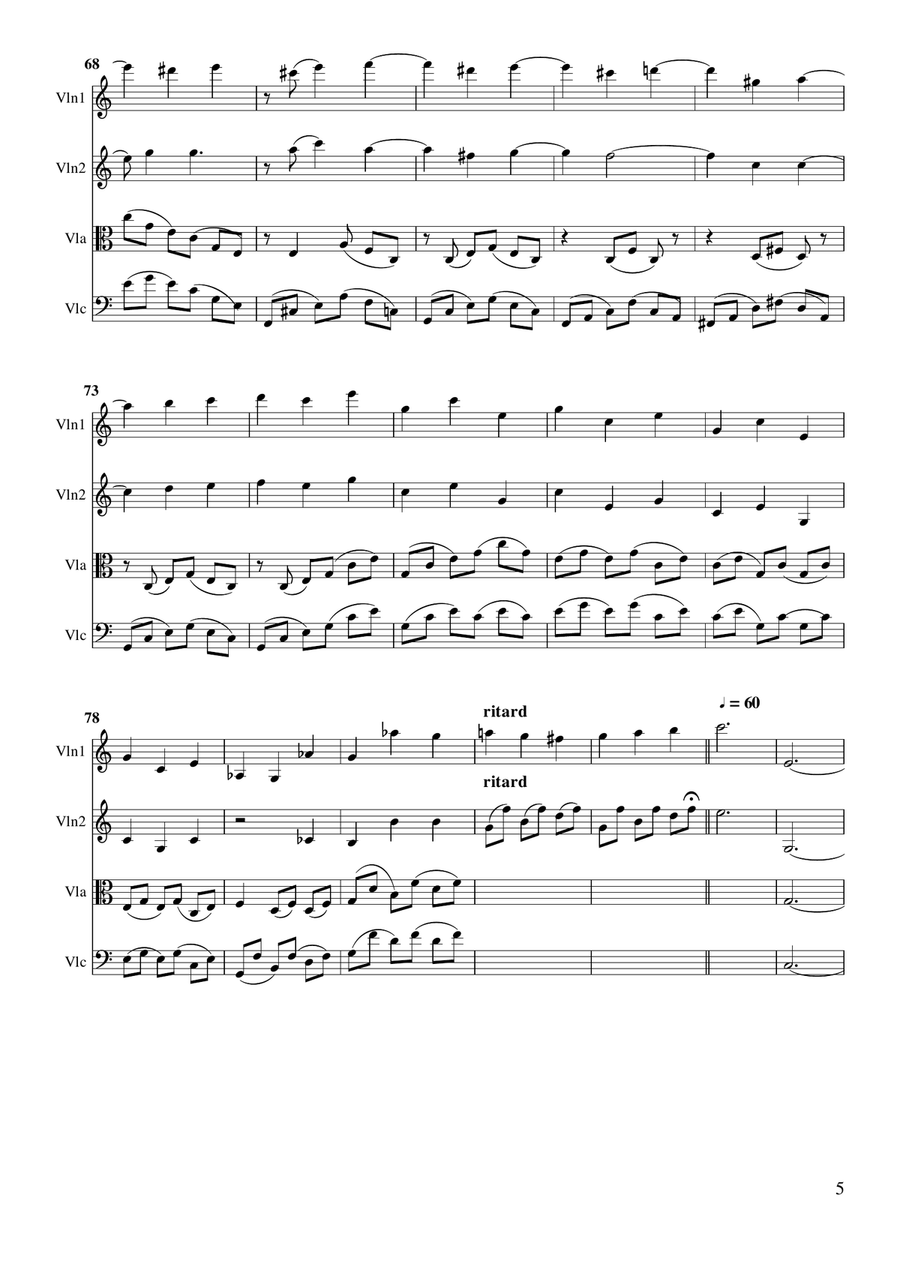 Dawn String Quartet scores gallery preview page 5