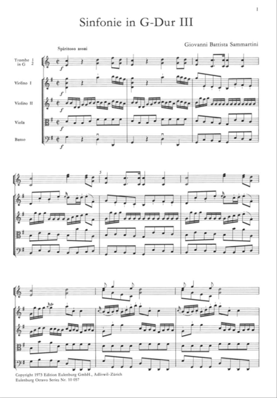 Symphony no. 3 in G major Chamber Orchestra scores gallery preview page 2