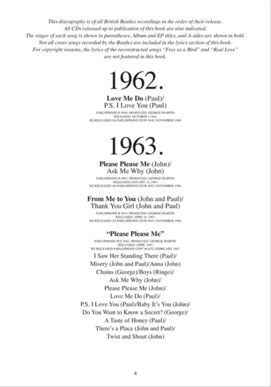 The Beatles Lyrics – 2nd Edition by The Beatles - Collection