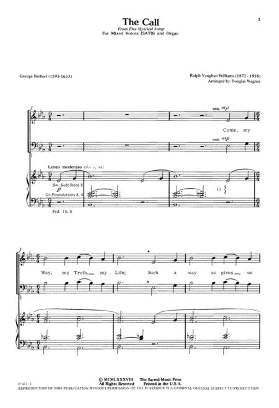 The Call The Call 4-Part scores gallery preview page 3