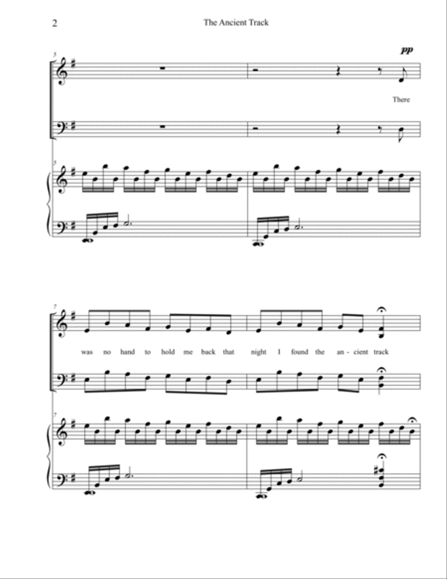 The Ancient Track 4-Part scores gallery preview page 2