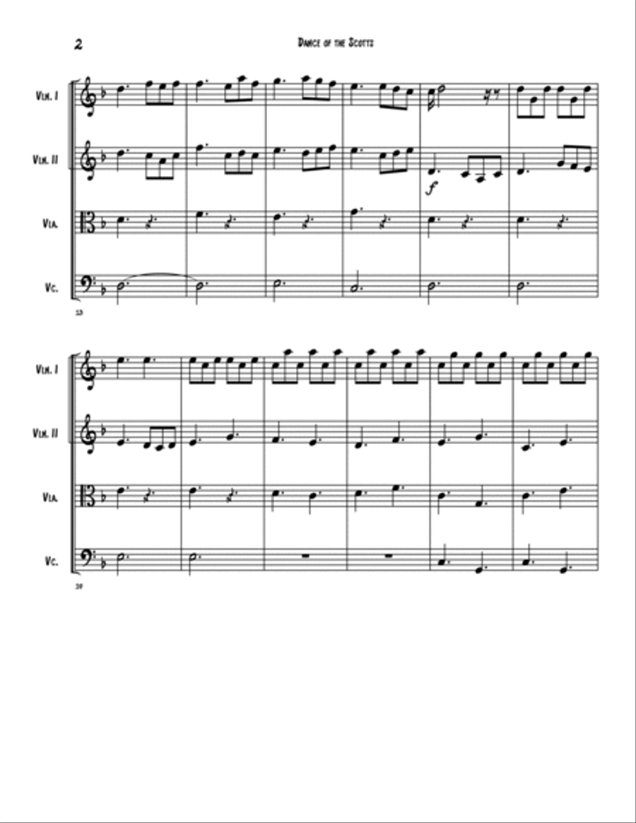 Dance of the Socks String Quartet scores gallery preview page 3