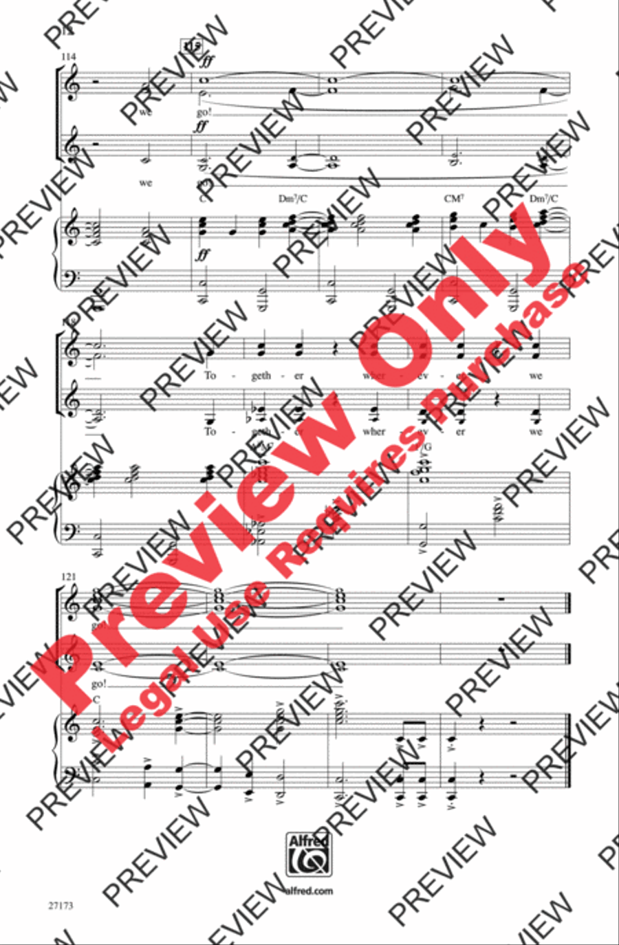 Together Wherever We Go Together Wherever We Go Women's Choir scores gallery preview page 12