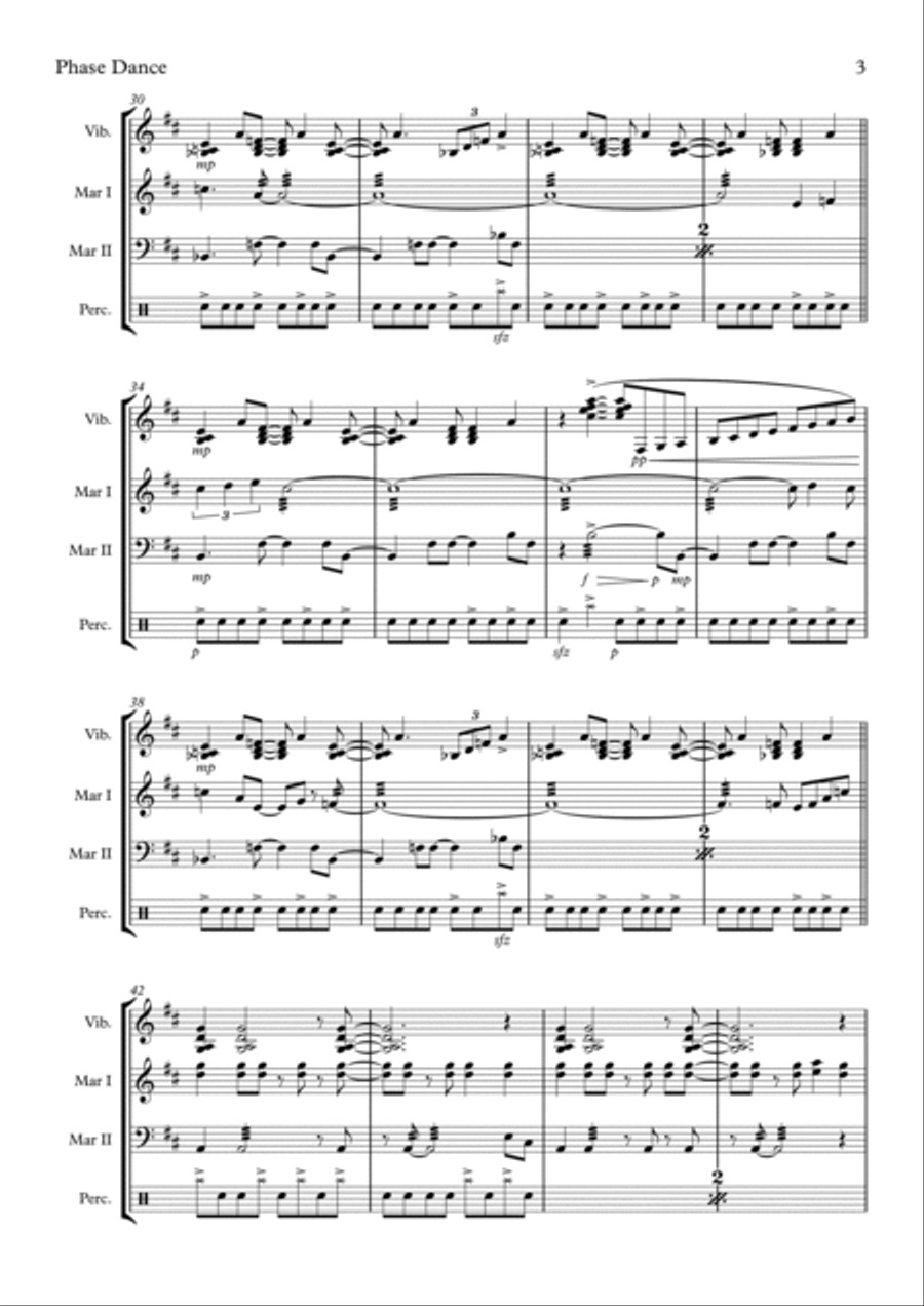 Phase Dance Percussion Ensemble scores gallery preview page 3