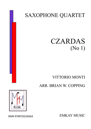 Book cover for CZARDAS NO1 - SAXOPHONE QUARTET