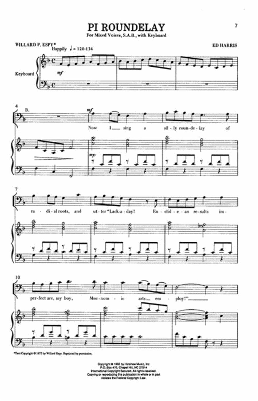 Two Mnemonic Pieces Two Mnemonic Pieces 3-Part scores gallery preview page 7