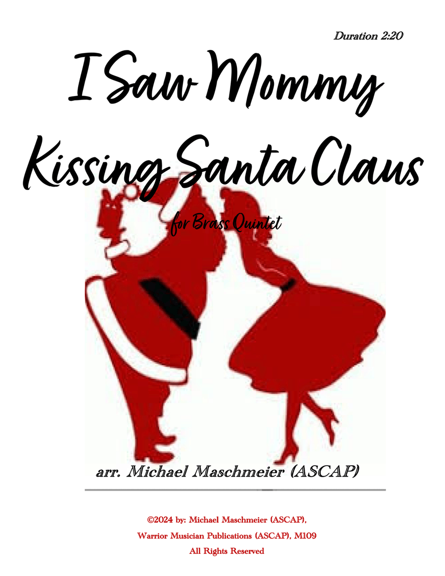 I Saw Mommy Kissing Santa Claus Brass Quintet scores gallery preview page 1