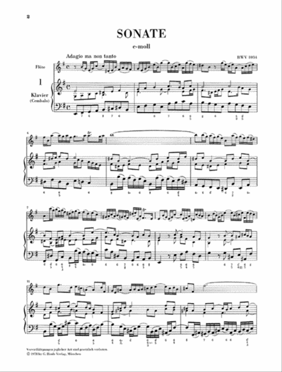Flute Sonatas – Volume 1 Flute Solo scores gallery preview page 4