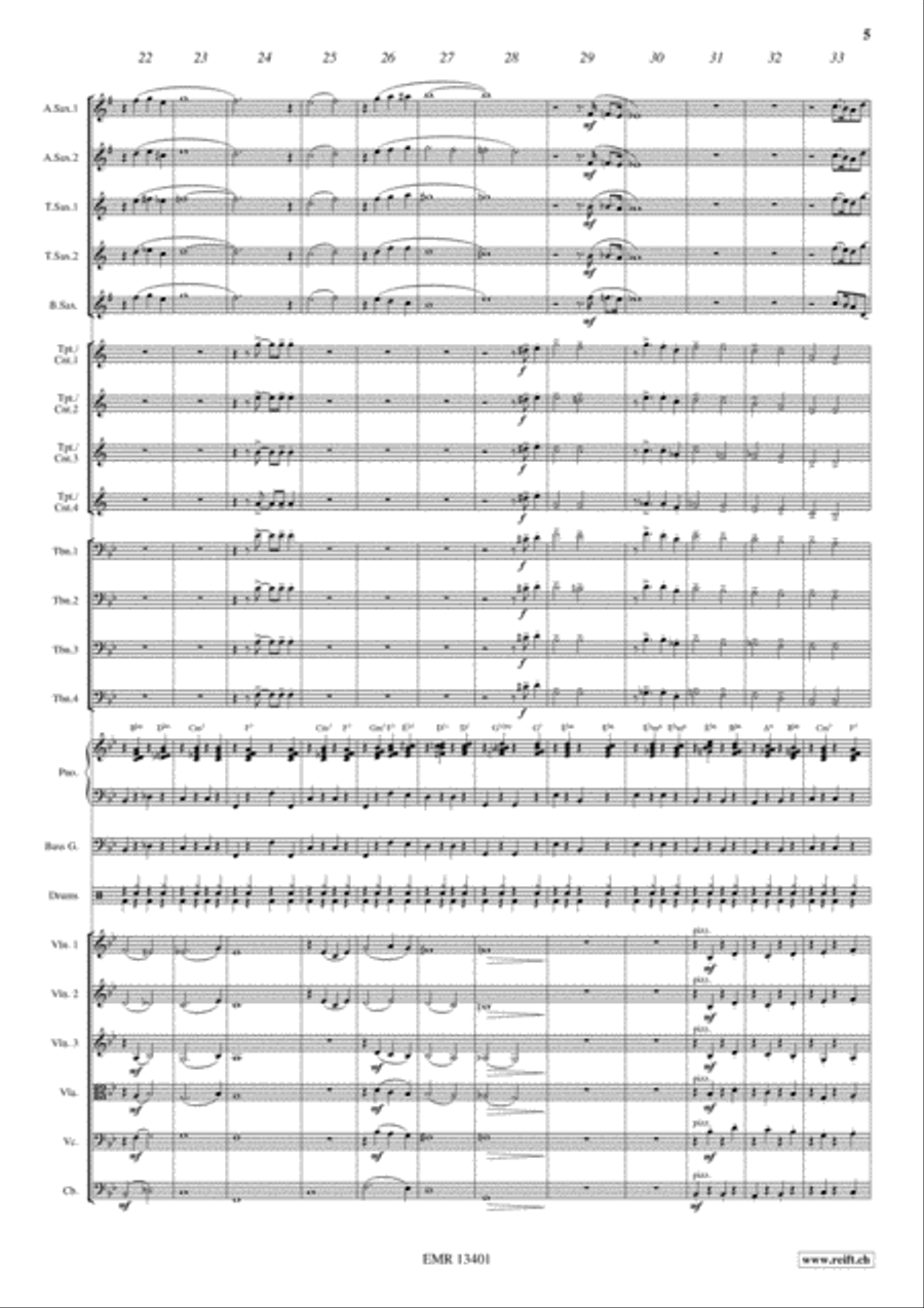 Happy Memories Big Band scores gallery preview page 5