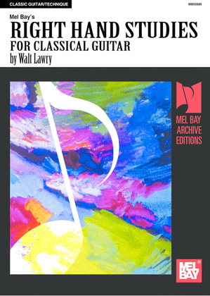 Book cover for Right Hand Studies for Classical Guitar