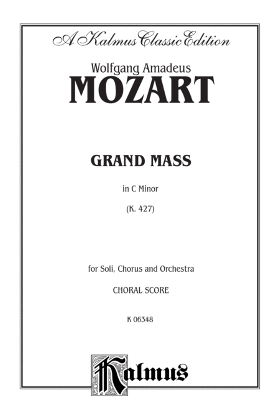 Grand Mass in C Minor, K. 427 4-Part scores gallery preview page 2