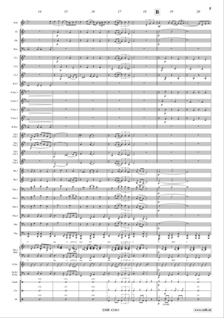 A Lovely Day A Lovely Day Concert Band scores gallery preview page 7
