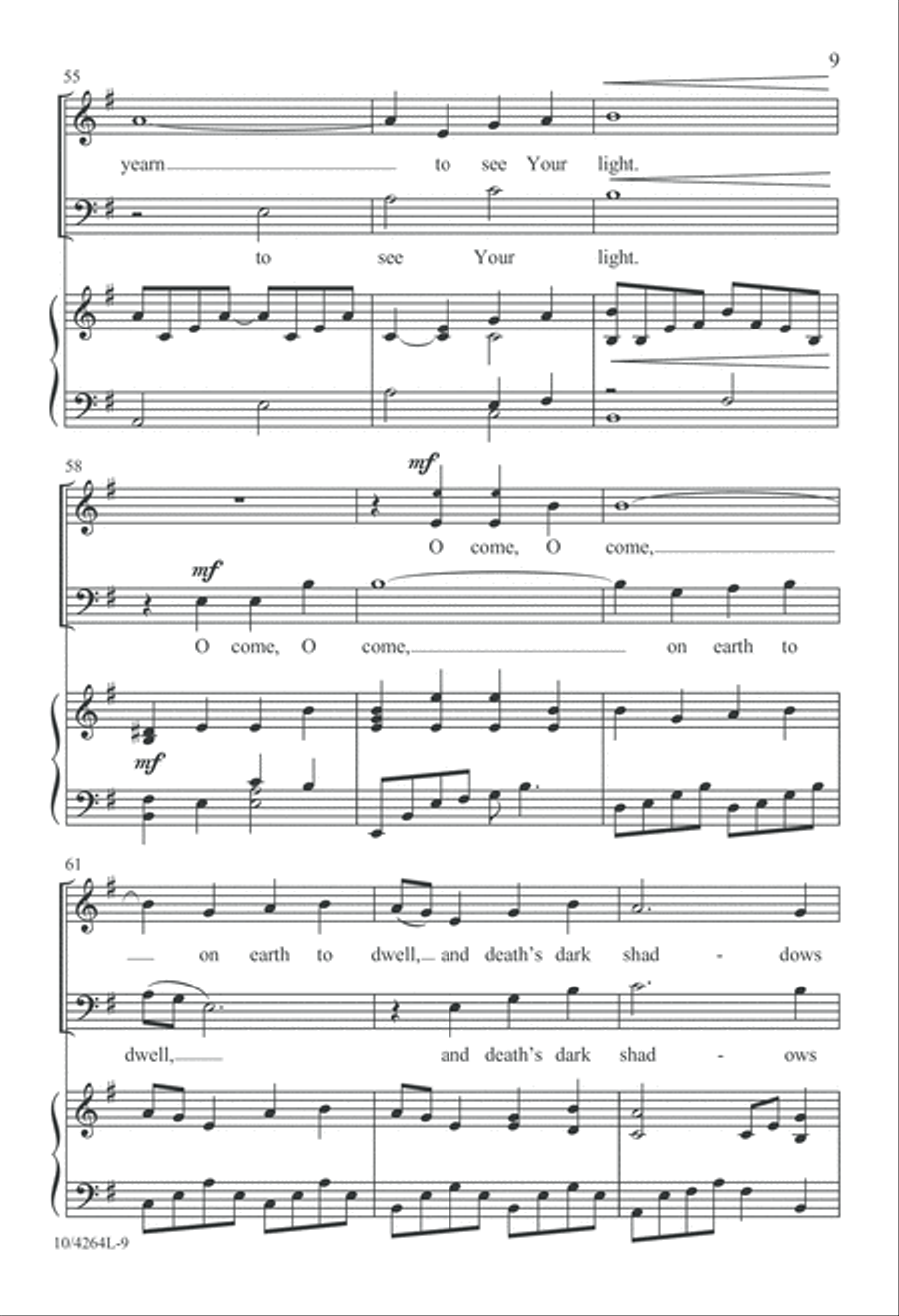 Come, Light of Hope Come, Light of Hope 4-Part scores gallery preview page 10