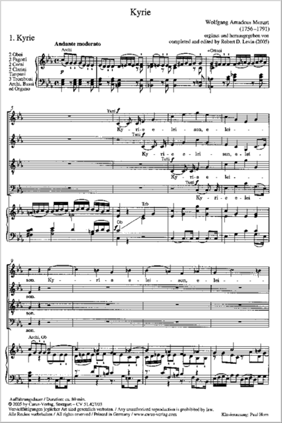 Mass in C Minor, K. 139/47a 