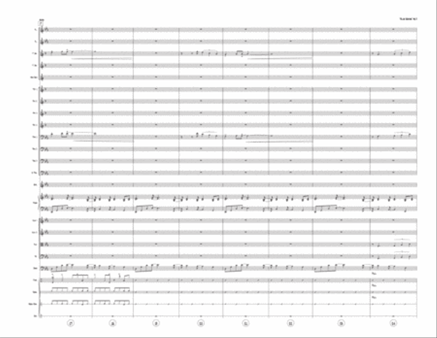 Blue Waves - big band w/ strings Jazz Ensemble scores gallery preview page 4