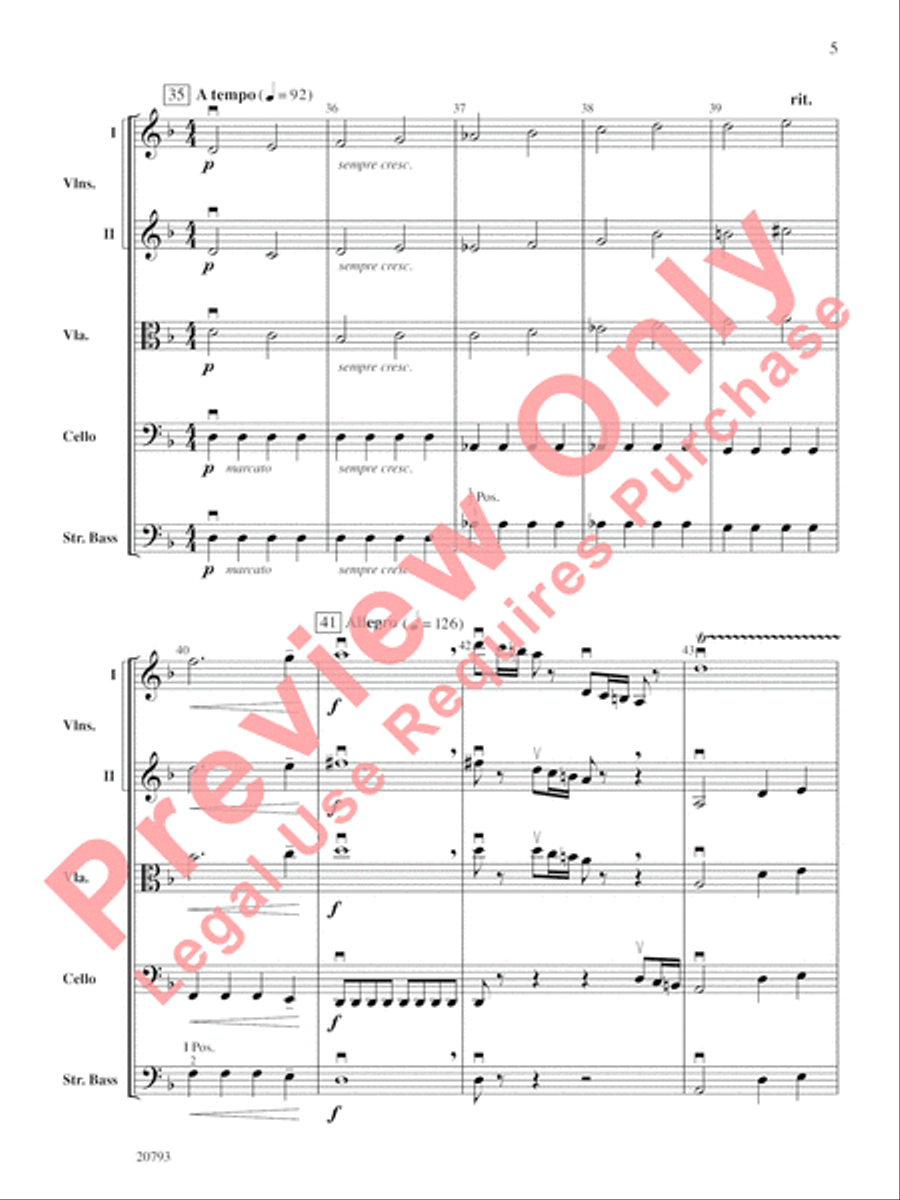 The Idylls of Pegasus String Orchestra scores gallery preview page 6