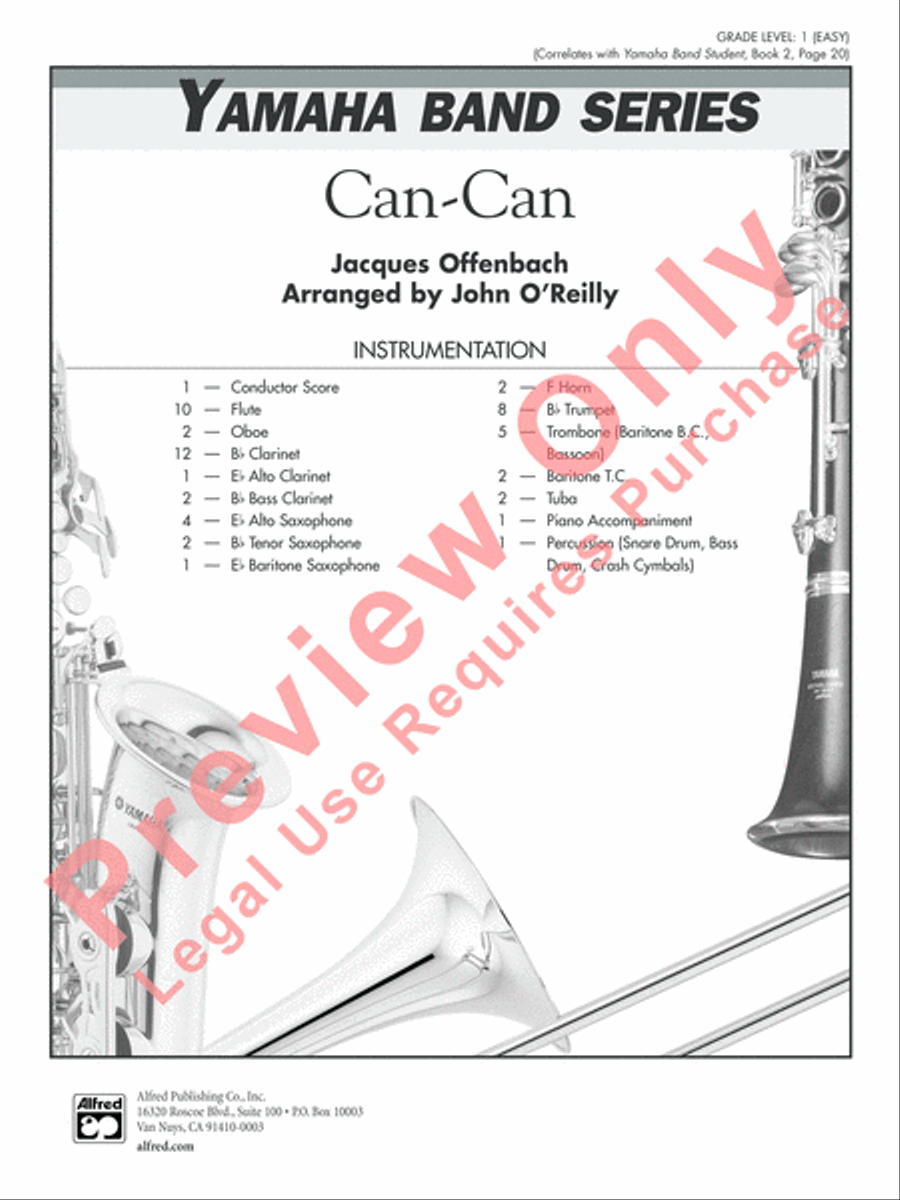 Can-Can Concert Band scores gallery preview page 2