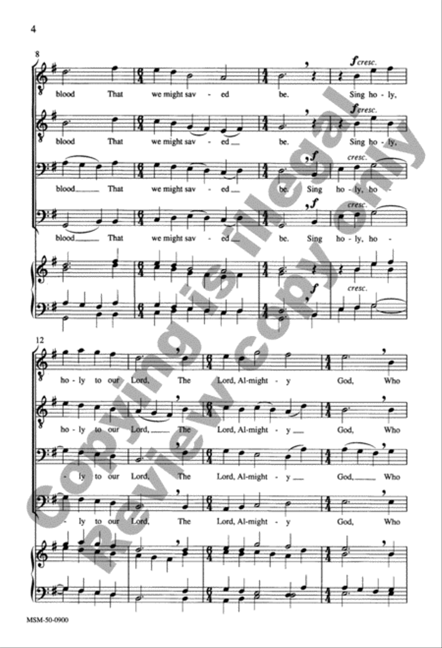 E'en So, Lord Jesus, Quickly Come TTBB scores gallery preview page 3