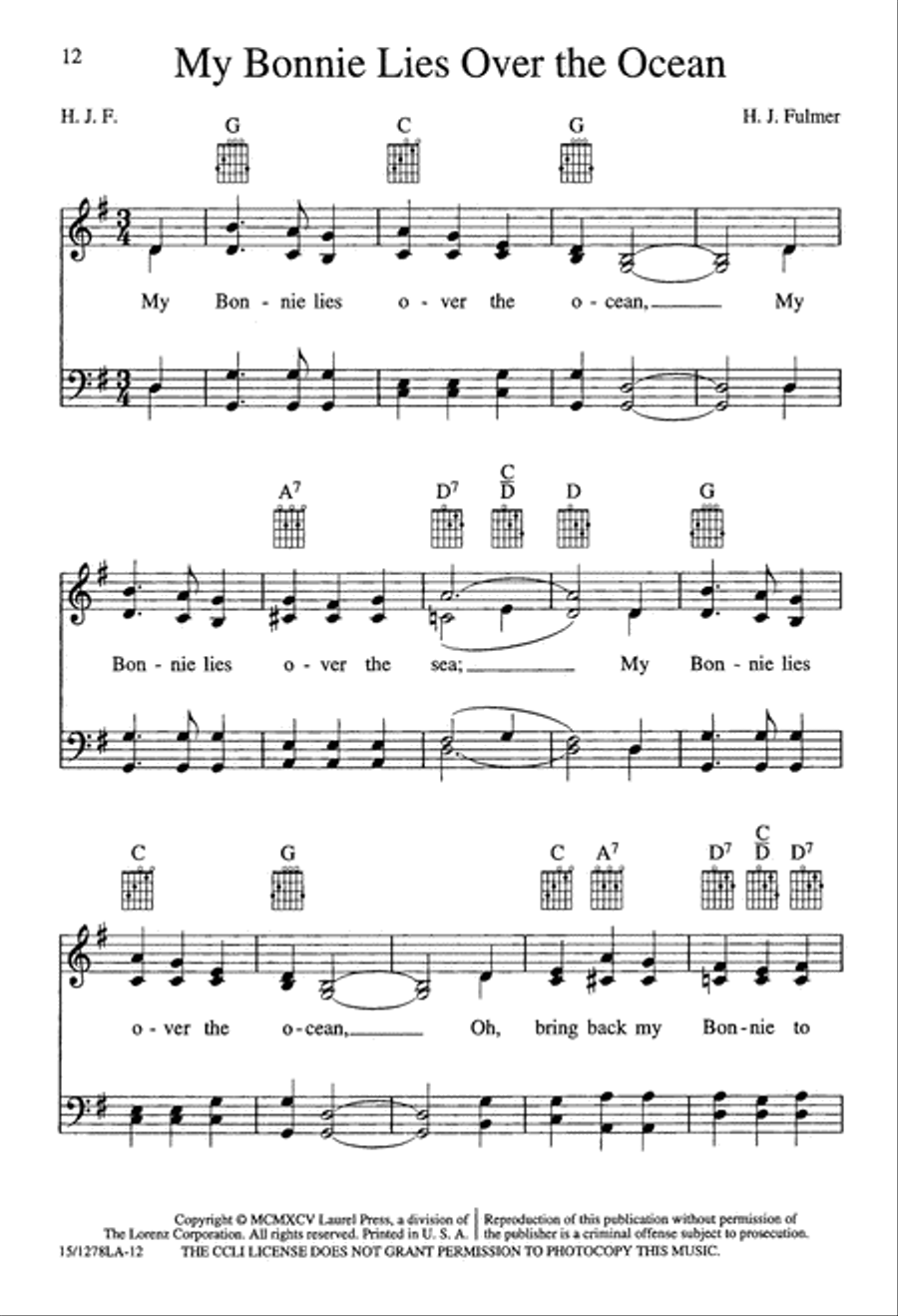 Little Big Note Songbook - Secular Edition 4-Part scores gallery preview page 12