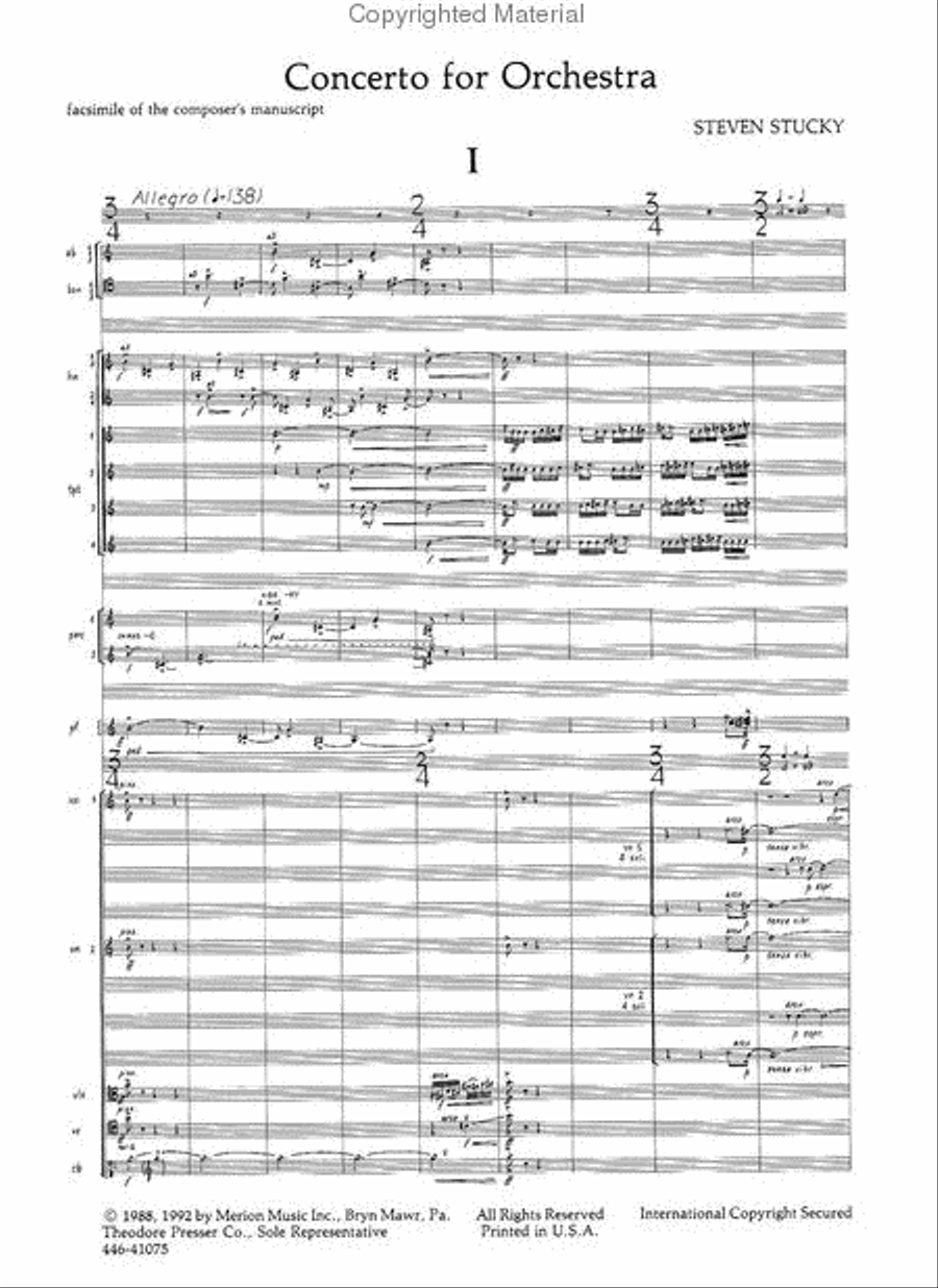 Concerto For Orchestra Orchestra scores gallery preview page 2