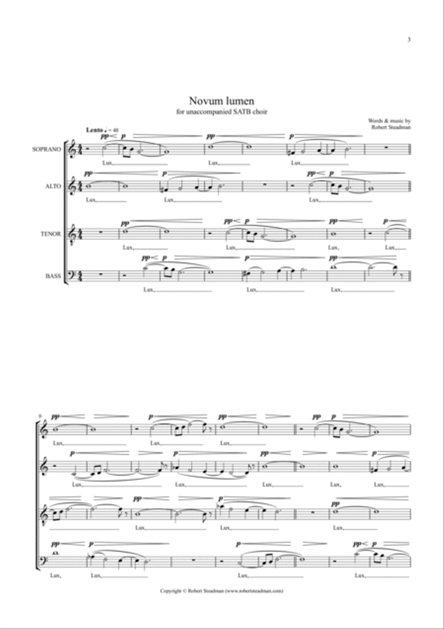 Novum lumen 4-Part scores gallery preview page 3