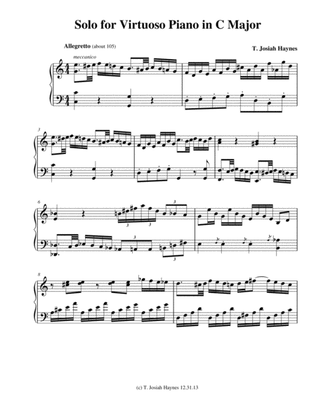 Solo for Virtuoso Piano in C Major
