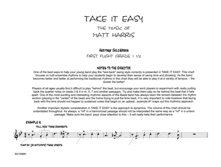 Take It Easy - Score