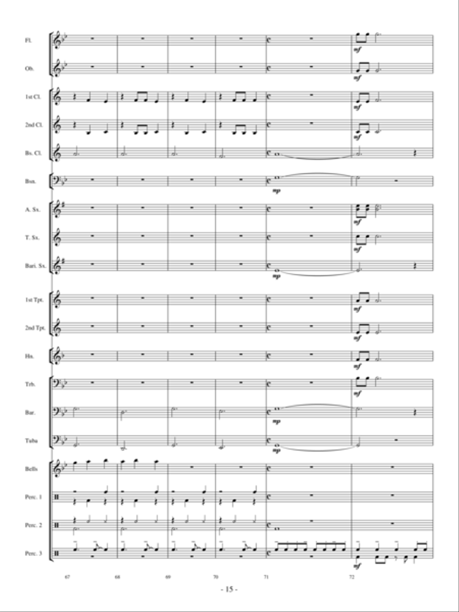 Sakura Sakura Concert Band scores gallery preview page 14