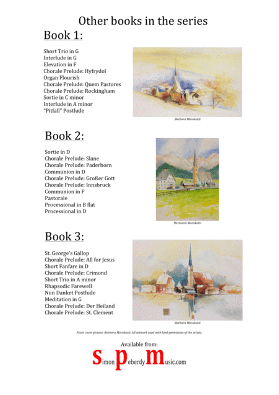 Little Book for Organ (Book 4). A fourth collection of new pieces by Simon Peberdy Organ Solo scores gallery preview page 2