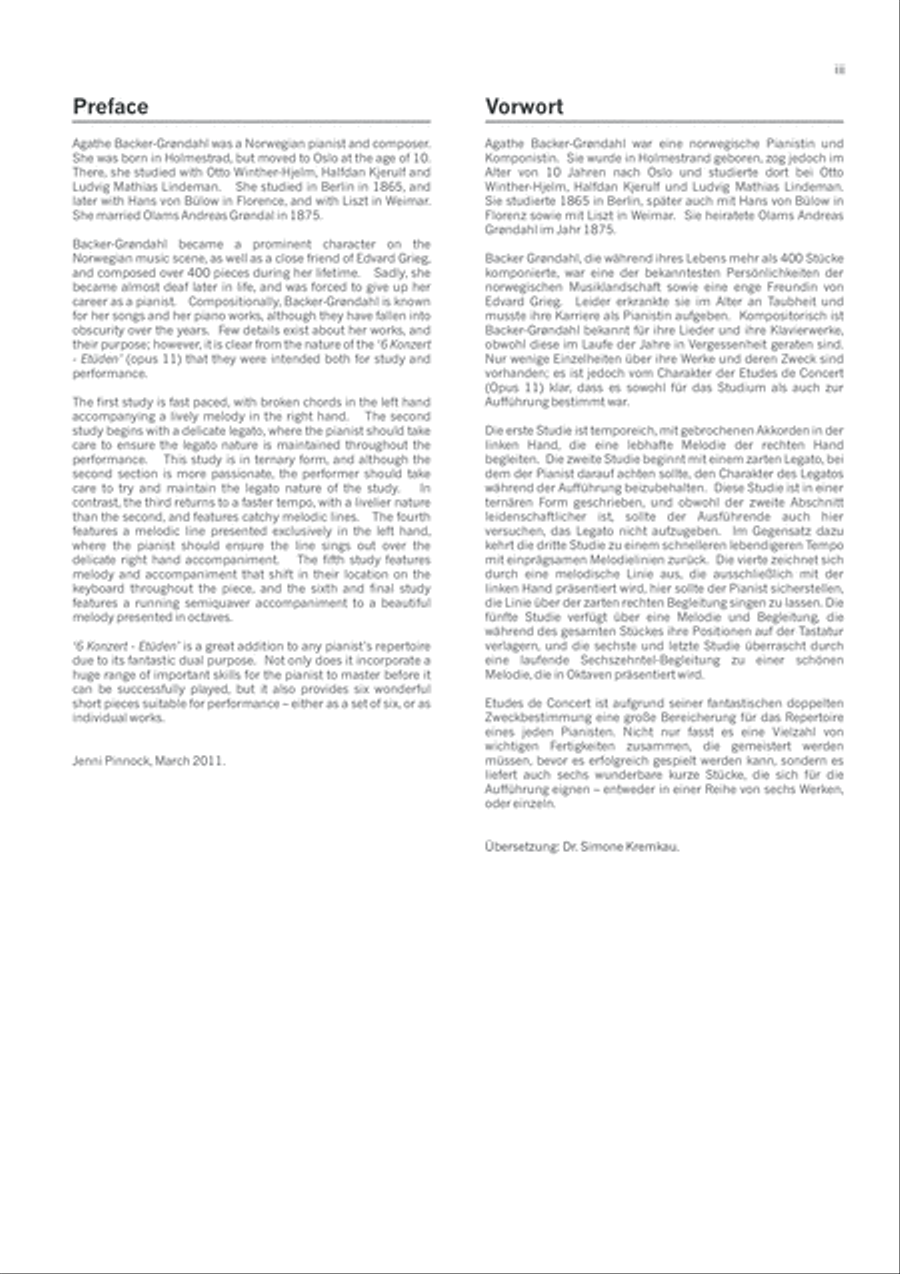6 Konzert - Etuden, Opus 11 Piano Method scores gallery preview page 5