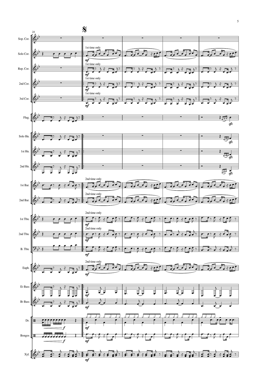 This Is What You Came For Brass Band scores gallery preview page 6