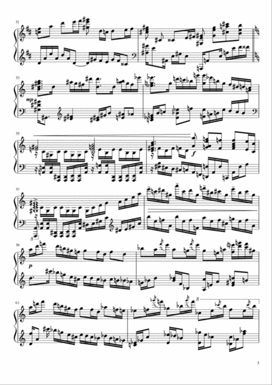 Ballade №3 Piano Solo scores gallery preview page 5