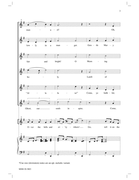 A Carol for All Seasons (Go, Tell It on the Mountain) (Choral Score) image number null
