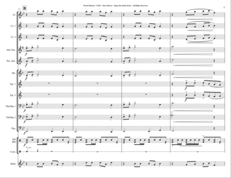 Proud Moment - for Concert Band - Grade 1 Concert Band scores gallery preview page 5