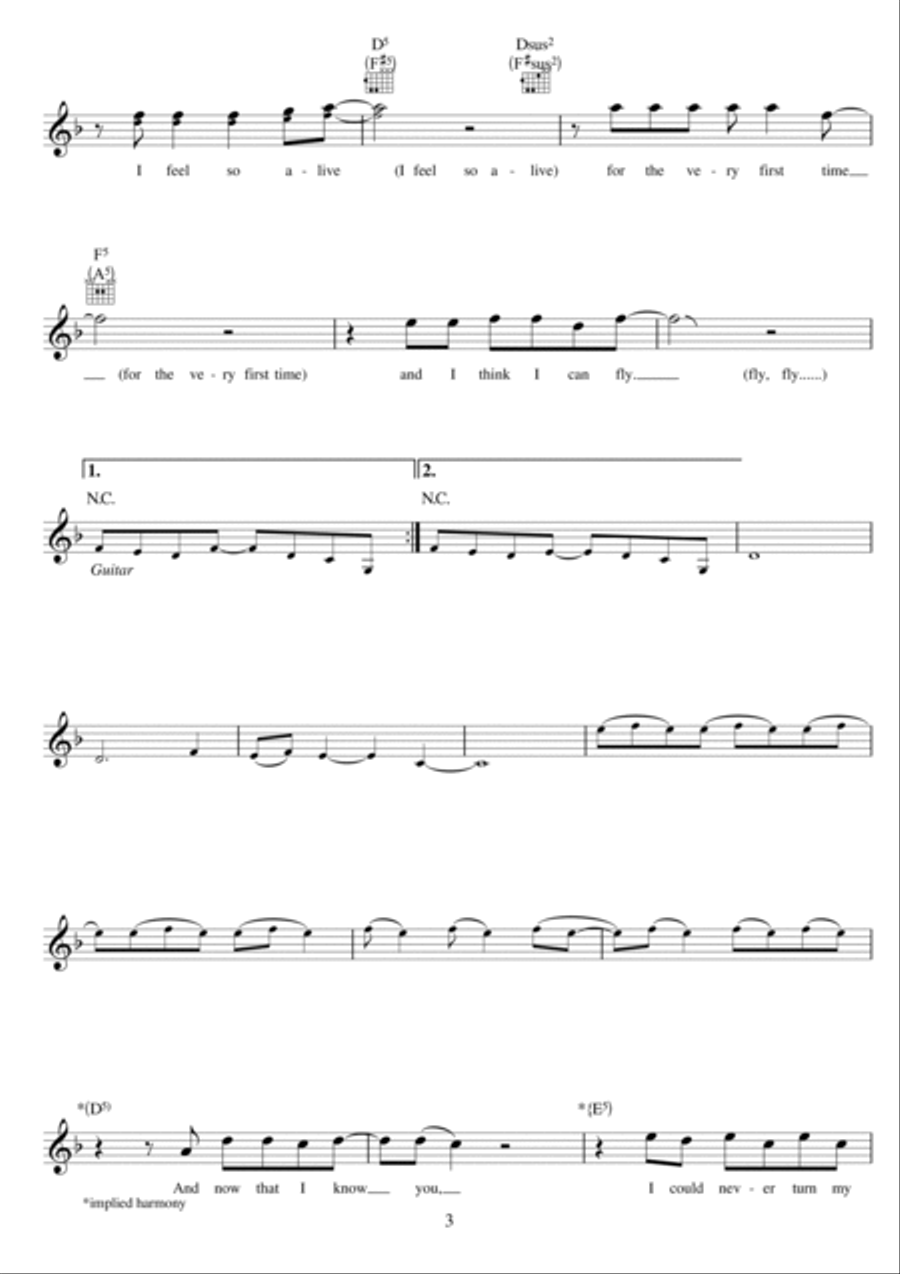 Alive Piano scores gallery preview page 3