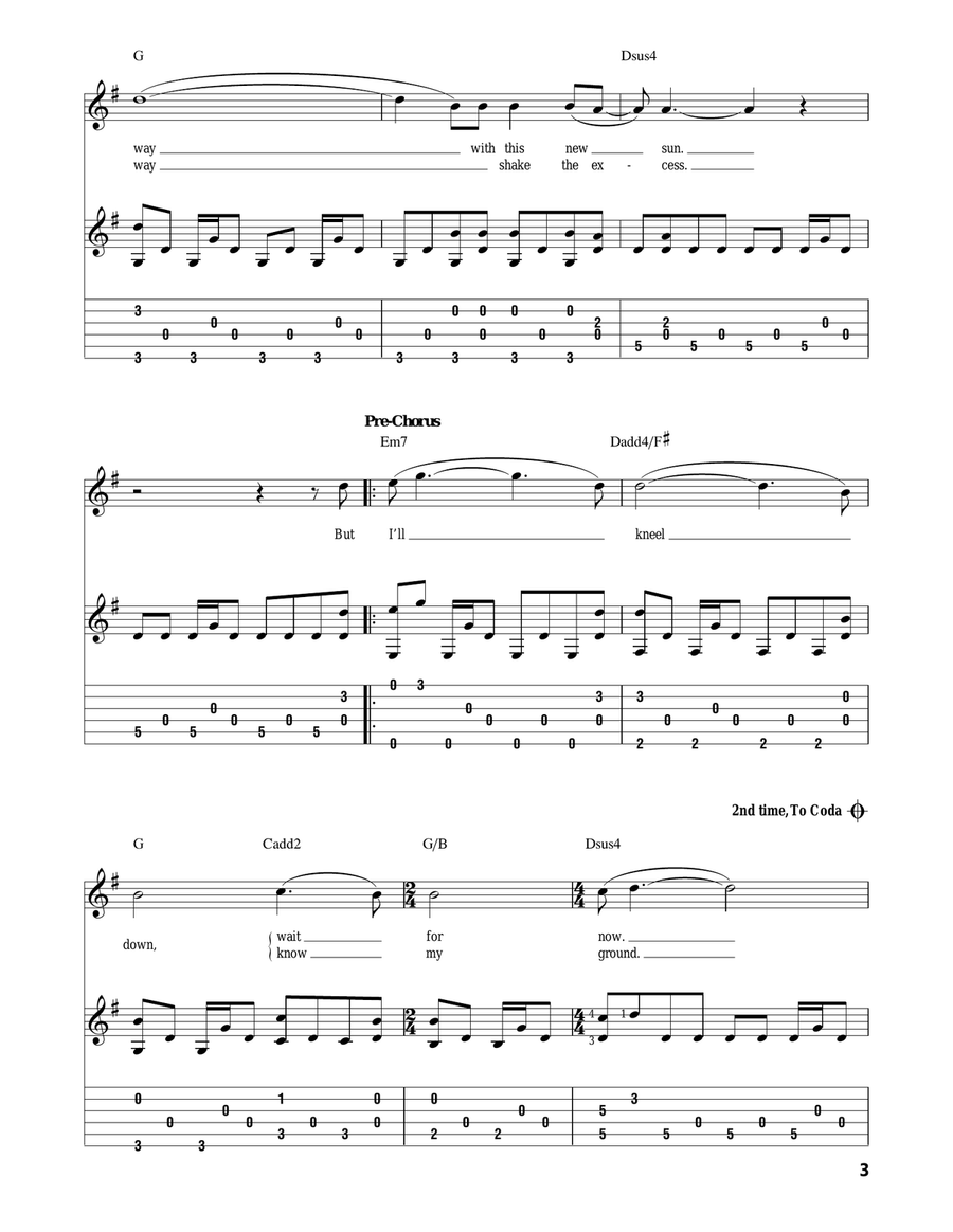 I Will Wait Acoustic Guitar scores gallery preview page 3