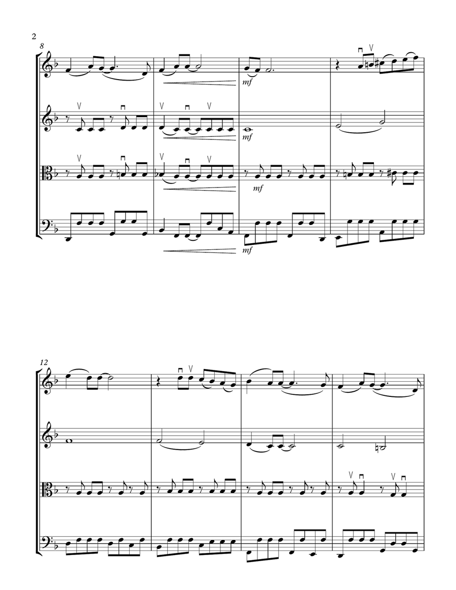 Yesterday String Quartet scores gallery preview page 2