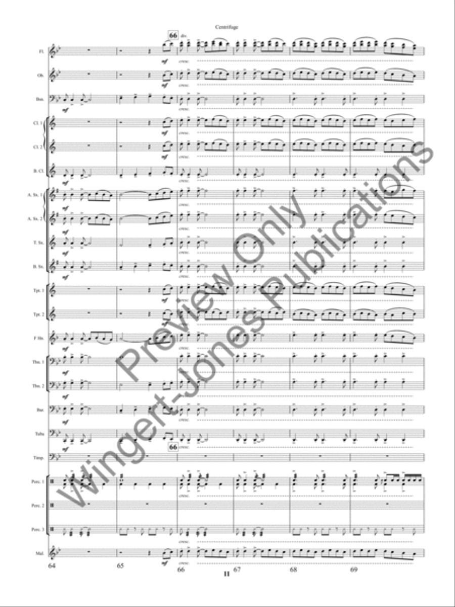 Centrifuge Concert Band scores gallery preview page 14