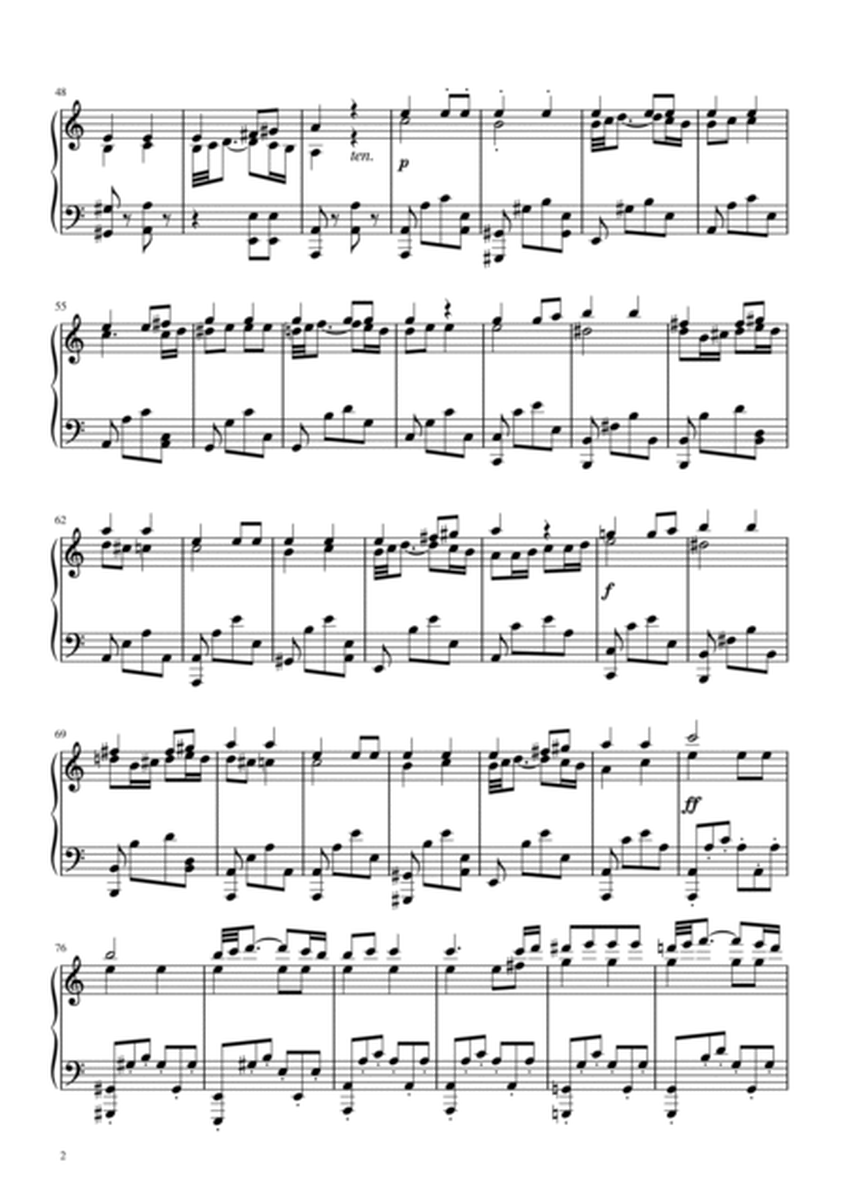 Beethoven Symphony No. 7 (2nd movement) Piano solo